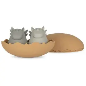 Konges Slojd Jouet de bain en silicone oeuf de dino pas cher