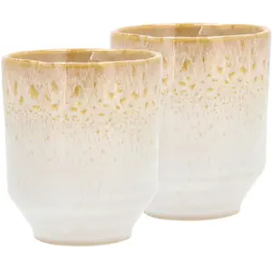 Villa Collection Allure Mok Dia 7,5 x 9 cm 0,18 liter 2 st. Crème/Sand
