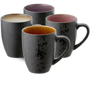 BITZ Mok Dia. 8 x 10 cm 30 cl 4 st. Zwart ass.