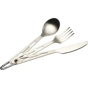 Couverts en titane Nordisk (x3) Gris TU pas cher