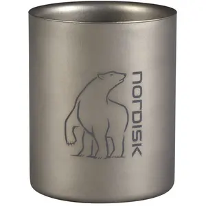 Nordisk Titanium Mug Drinkfles Double-Wall 450ml zilver pas cher