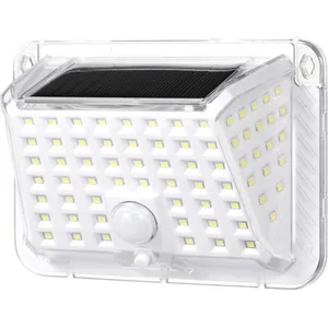 ENSOLEILLE Applique solaire 90LEDs, éclairage extérieur à capteur de corps, 3 modes d'éclairage / contrôle sensible de la lumière / étanche IP65 / batterie pas cher