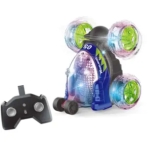 Comparateur de prix : Hama Crazy Tumbler - stunt car R/C w/light 2,4GHz - Blue (534446)