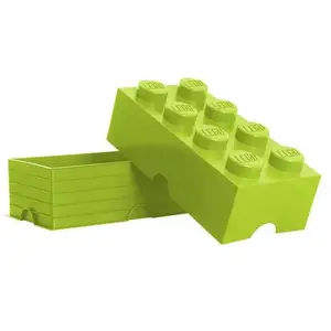 Brique de rangement empilable vert clair 8 plot Lego pas cher