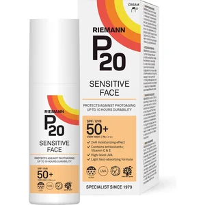 P20 Sensitive Face SPF 50+ - Zonnebrand crème voor gevoelige gezicht - 50 g