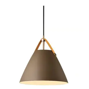 Nordlux Strap 27 hanglamp beige bruin modern pas cher