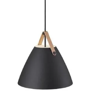 Design For The People STRAP-Suspension Métal/Cuir Ø36cm pas cher