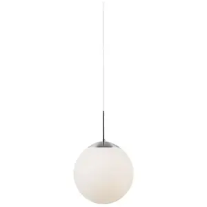 Nordlux 39553001 - CAFE 15 - PETIT BLANC VERRE OPAL GLOBE PENDANT pas cher