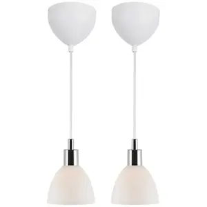 Suspension Nordlux luminaire Intérieur RAY 2-Kit Anneaux remplaçables Verrerie Chromé H.16 - IP20 pas cher