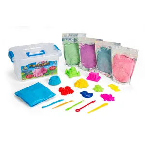 VN TOYS ArtKids - Magic Fluffy Sand - Large Bucket Set (32798) pas cher