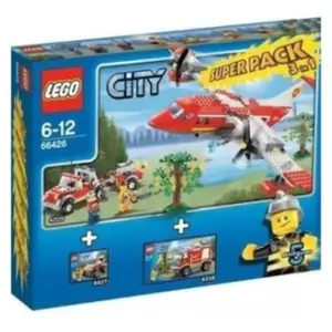 LEGO City Brandweer Superpack - 66426 (4208, 4209 en 4427) pas cher