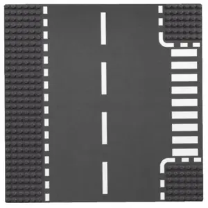 Lego City - Plaques De Route - Intersection Et Virage - 7281