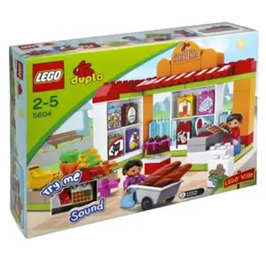 Lego Le Supermarche - 5604 - Duplo Magasin Avec Caisse Enregistreuse Sonore Et 2 Figurines pas cher