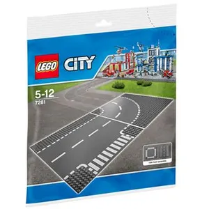 LEGO City Virage et croisement (7281, LEGO City) pas cher