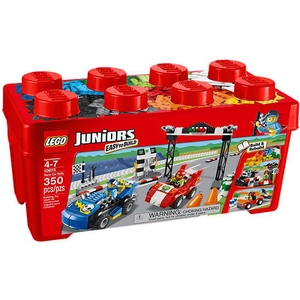 Lego Juniors - Grande Boîte Du Rallye Automobile - 10673 pas cher