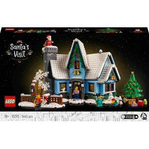 Lego - La visite du Père Noël - 10293 - Maison de Noël - 1455 pièces pas cher