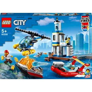 Lego City - Les Garde-Côtes Et Les Marins-Pompiers En Mission - 60308 pas cher