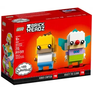 Lego Brickheadz - Homer Simpson & Krusty Le Clown - 41632 pas cher