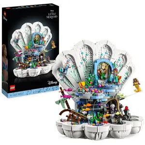 LEGO 43225 DISNEY LE COQUILLAGE ROYAL DE LA PETITE SIRÈNE, MAQUETTE À
