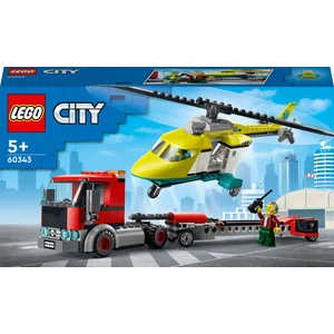 Lego Lego City - Le Transport De L'hélicoptère De Secours - 60343 pas cher