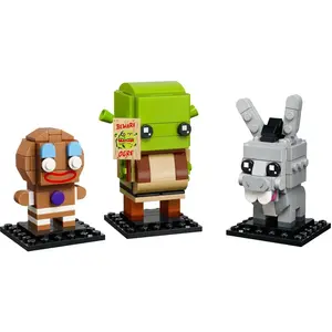 LEGO BrickHeadz Figurines de Shrek, l'Âne et Ti Biscuit 40923 pas cher