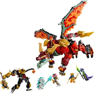 LEGO® Ninjago® 71868 Le robot dragon transformable de Braséra pas cher