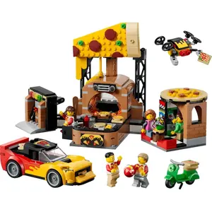 LEGO® City 60496 La pizzeria et ses véhicules de livraison
