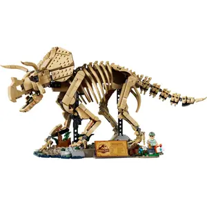 LEGO Jurassic World Les fossiles de dinosaure: le tricératops 77985 pas cher