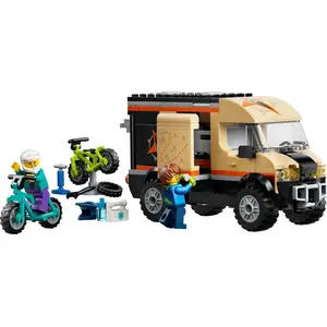 LEGO City Le camping-car d'aventures et ses VTT 60512 pas cher