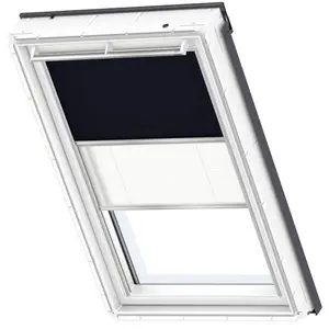 Original Store Duo Occultant et Tamisant (dfd), Cadre Argenté, CK02 Bleu Foncé - Velux