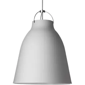 Fritz Hansen Lampe suspendue modèle Caravaggio Matt P3, conçue par Cecilie Manz, éclairage flexible et réglable en aluminium, 34 x 34 x 48,4 cm, gris (Référence : 14034212)Vendu parkoot