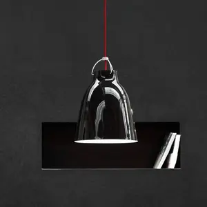 Fritz Hansen Lampe suspendue Caravaggio P2, conçue par Cecilie Manz, éclairage flexible et réglable, aluminium, 25,8 x 25,8 x 33,7 cm, couleur noire (référence : 54006808)Vendu parkoot