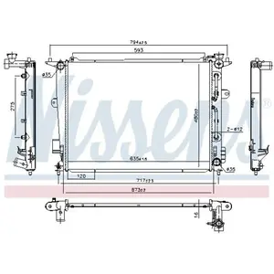 Radiateur 675045 Nissens pas cher