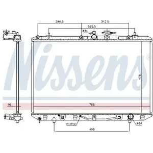 Radiateur 646927 Nissens pas cher