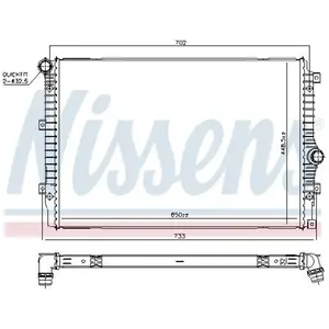 Radiator 606084 Nissens pas cher