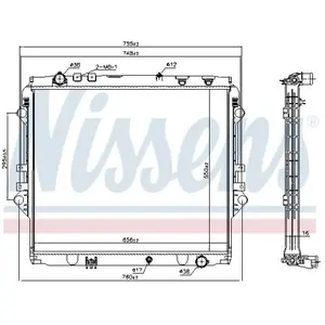 Radiateur 606069 Nissens pas cher