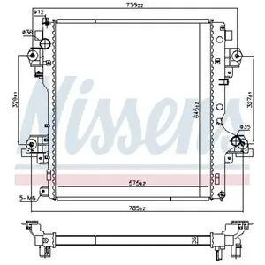 Radiator 606070 Nissens pas cher