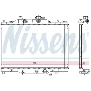 Radiateur 606117 Nissens pas cher