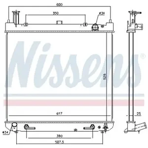 Radiateur 646947 Nissens pas cher
