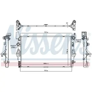 Radiateur 606022 Nissens pas cher