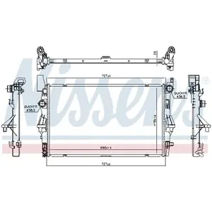 Radiateur 606021 Nissens pas cher