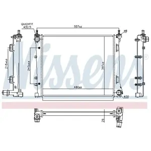 Radiateur 606393 Nissens pas cher