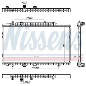 Radiateur 606405 Nissens pas cher