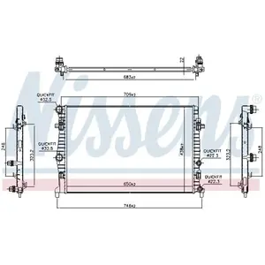 Radiator 606218 Nissens pas cher