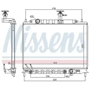 Radiateur 606221 Nissens pas cher