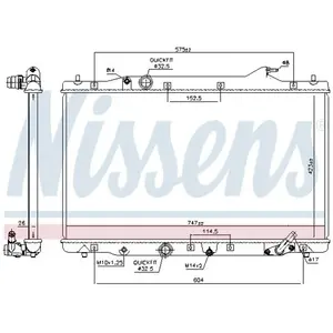 Radiator 606216 Nissens pas cher