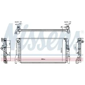 Radiateur 606340 Nissens pas cher