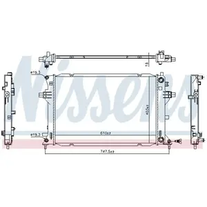 Radiateur 606263 Nissens pas cher