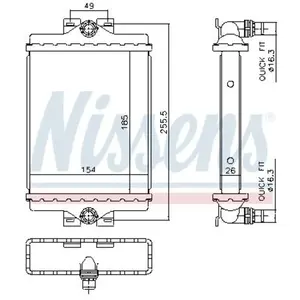 Radiateur 606296 Nissens pas cher
