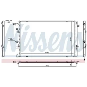 Radiateur 606762 Nissens pas cher